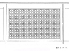 チェッカ-事例① 開口率 37.7% ドットパンチア-ト チェッカ-事例① 開口率 37.7% ドットパンチア-ト