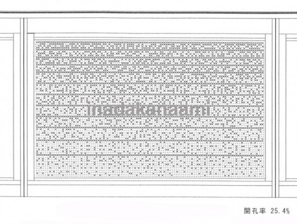 グラデ−ション事例③ 開口率25.4%のドットパンチア−ト拡大図 グラデ−ション事例③ 開口率25.4%のドットパンチア−ト拡大図
