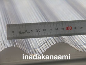 ウェ−ブ(波板)加工パンチングメタル 幅方向ピッチ ウェ−ブ(波板)加工パンチングメタル 幅方向ピッチ