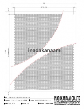 パンチングメタルイメ−ジ図面　任意Ｒライン　　　　　　作図：稲田肇