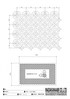 装飾柄NO.205詳細図　　作図：稲田肇