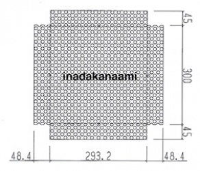 パンチングメタル切断と切欠き展開図 パンチングメタル切断と切欠き展開図