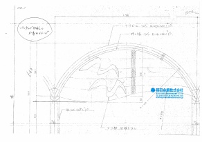 設置箇所の図面にイメ−ジ書き込み 作図:稲田肇 設置箇所の図面にイメ−ジ書き込み 作図:稲田肇