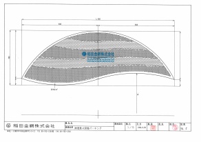 かもめ模様無パンチング全面図 作図:稲田肇 かもめ模様無パンチング全面図 作図:稲田肇
